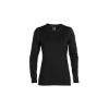 Poza cu Bluza Dama Icebreaker 260 Merino Thermal Tech Crewe Black