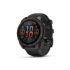 Poza cu Ceas Garmin Fenix 8 Sapphire Titanium 47mm AMOLED Carbon Grey/Black