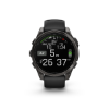 Poza cu Ceas Garmin Fenix 8 Sapphire Titanium 47mm AMOLED Carbon Grey/Black