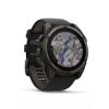 Poza cu Ceas Garmin Fenix 8 SOLAR Sapphire Titanium 51mm Carbon Grey/Black