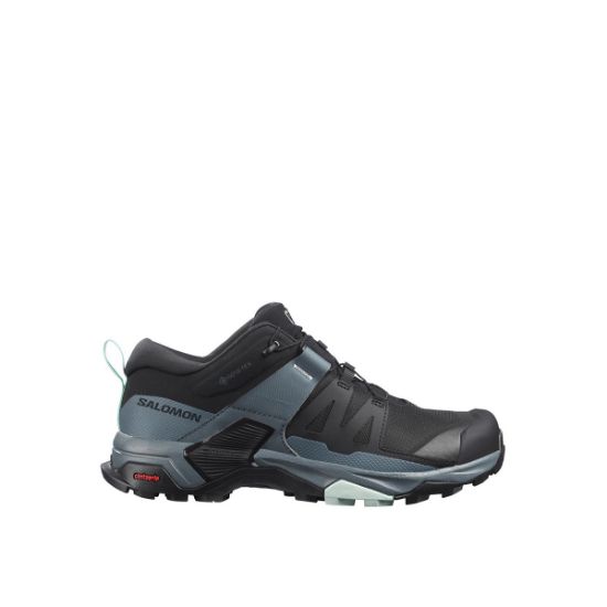 Poza cu Pantofi Hiking Dama Salomon X Ultra 4 Gore-Tex Black / Stormy Weather / Opal Blue