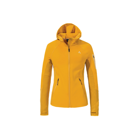 Poza cu Jacheta Dama Schoffel Fleece Hoody Lodron Honey Gold 