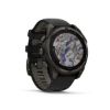 Poza cu Ceas Garmin Fenix 8 SOLAR Sapphire Titanium 47mm Carbon Grey/Black