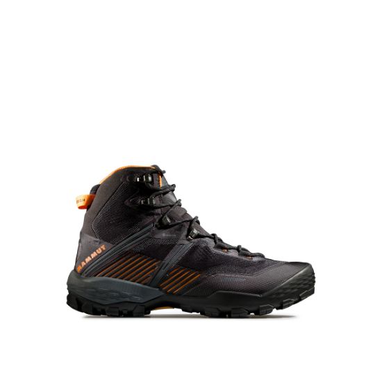 Poza cu Bocanci Drumetie Barbati Mammut Ducan II High GTX Black / Dark Tangerine