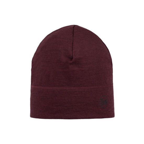 Poza cu Caciula Unisex Merino Light Solid Garnet