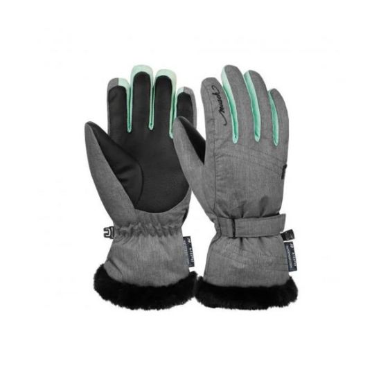 Poza cu Manusi Schi Copii Reusch Stella R-TEX® XT Grey Melange/Aurora Blue