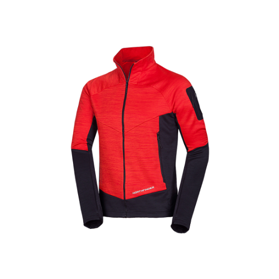 Poza cu Jacheta Fleece Barbati Northfinder Giacomo Red/Black