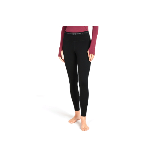 Poza cu Pantaloni Dama Icebreaker 300 MerinoFine™ Polar Thermal Black