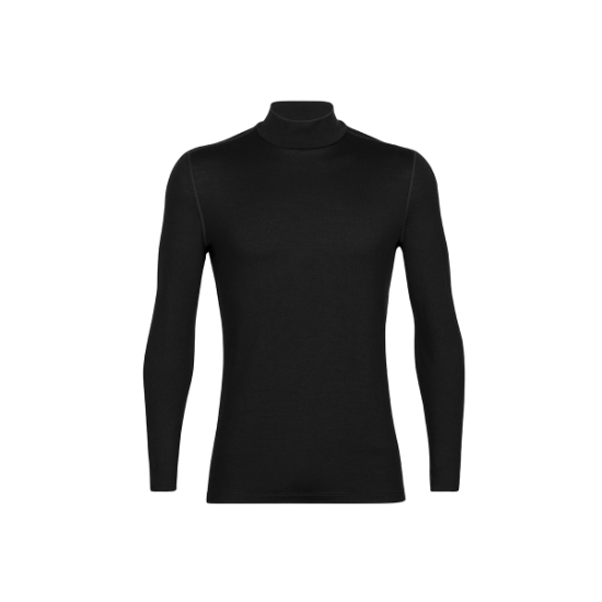 Poza cu Bluza Barbati Icebreaker Merino 260 Thermal Tech Turtleneck Black