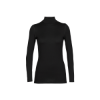 Poza cu Bluza Dama Icebreaker Merino 260 Thermal Tech Turtleneck Black