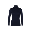 Poza cu Bluza Dama Icebreaker Merino 260 Thermal Tech Half Zip Midnight Navy