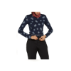 Poza cu Pantaloni Dama Icebreaker Merino 260 Vertex Thermal Falling Flakes Midnight Navy/Snow