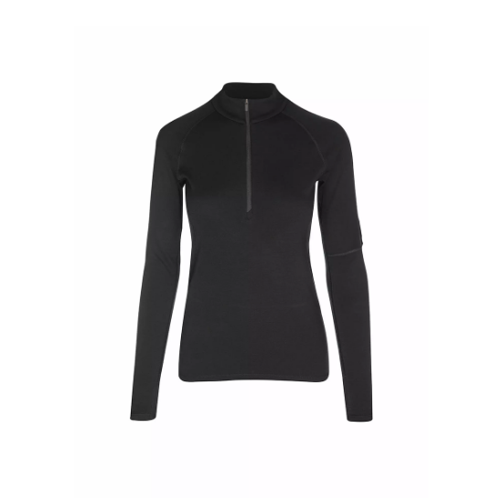 Poza cu Bluza Dama Icebreaker 300 MerinoFine™ Thermal Polar Half Zip Black