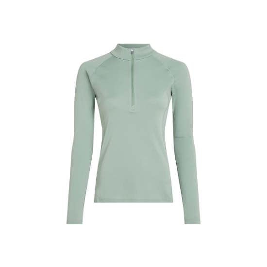 Poza cu Bluza Dama Icebreaker 300 MerinoFine™ Thermal Polar Half Zip Moss