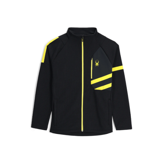 Poza cu Jacheta Barbati Wengen Black/Yellow