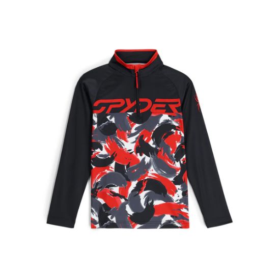 Poza cu Bluza Baieti Spyder Camo Black/Red