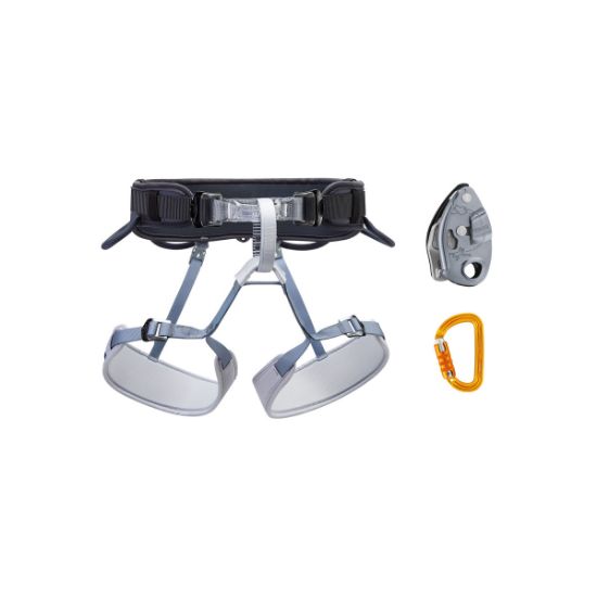 Poza cu Kit Petzl Corax Grigri SM'D Gray 2