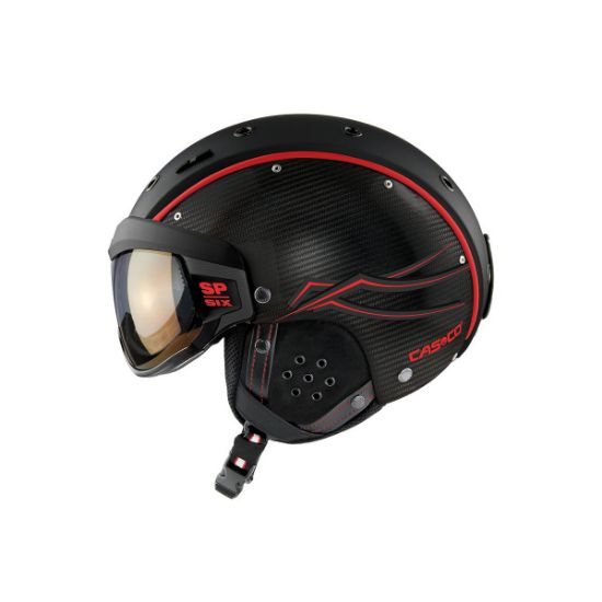 Poza cu Casca cu VIziera Schi Unisex Casco SP6 Limited Carbon Black/Red