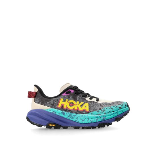 Poza cu Pantofi Alergare Trail Dama Hoka Speedgoat 6 Oatmeal/Mountain Iris