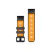 Poza cu Curea Ceas Garmin Silicon Quickfit 26MM Graphite/Spark Orange